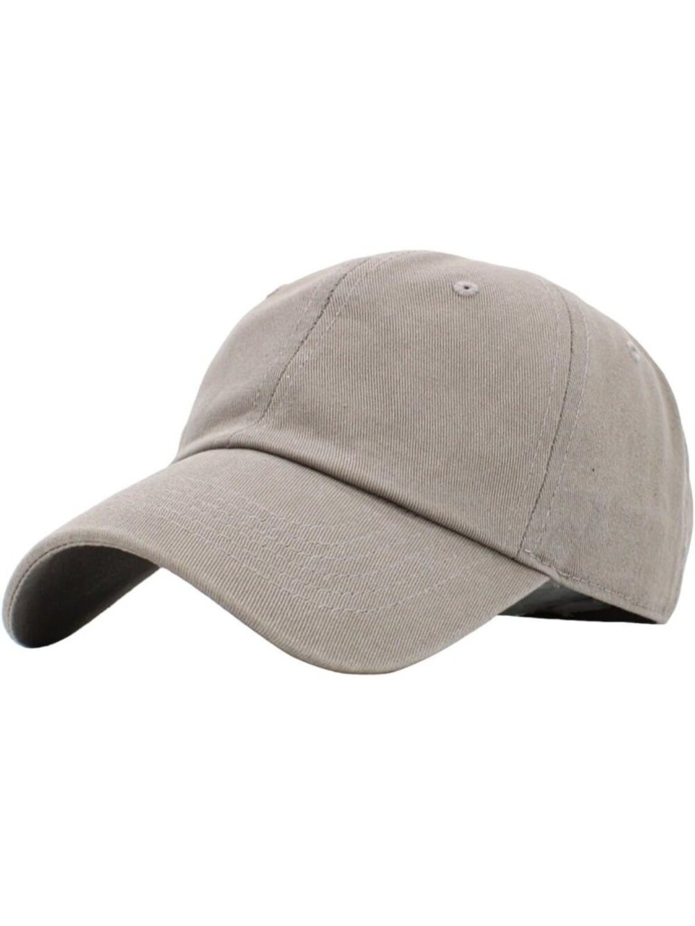 〽️Unisex Light Gray Adjustable Low Crown Baseball Classic Cotton Plain Dad Hats